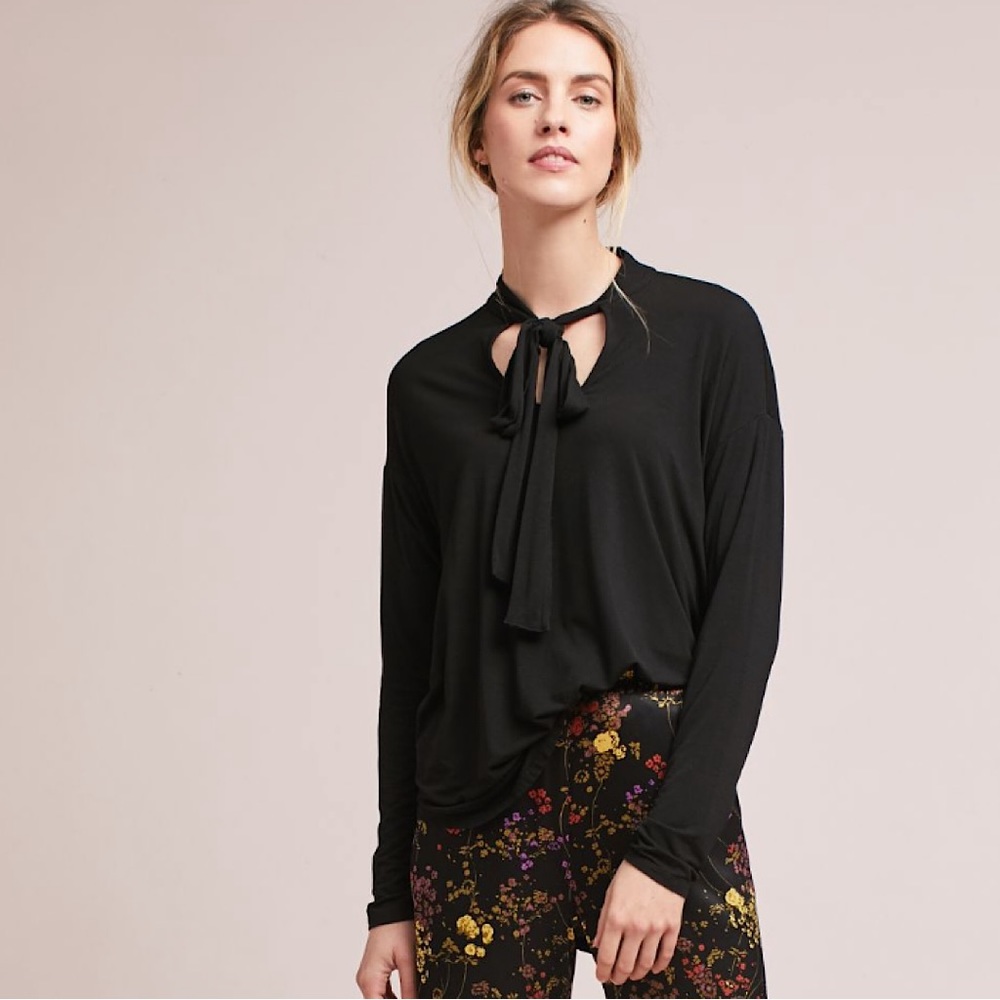 Anthropologie Michael Stars Tie-Neck Tee